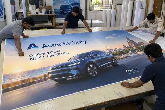 Billboard print preparation — Billboard Printing brand and print concept