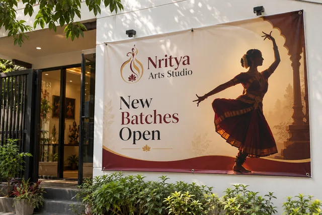Studio admission banner example for dance class banner printing in chennai