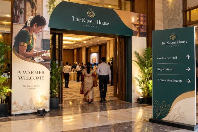 Hotel event signage — Hotel Display Printing brand and print concept