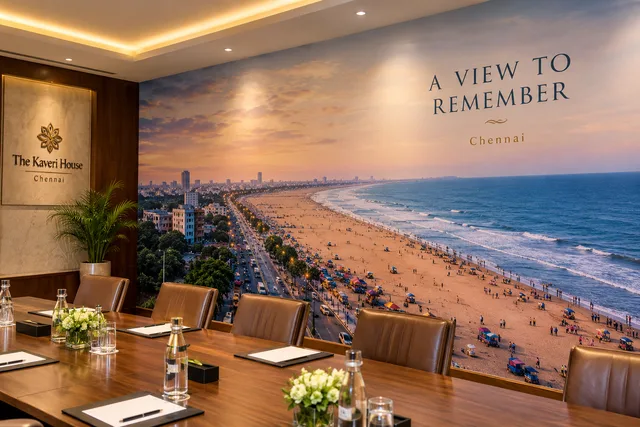 Latex printed hotel mural — HP Latex Printing brand and print concept