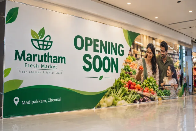 Mall opening soon frontage — Open Soon Banner Printing brand and print concept