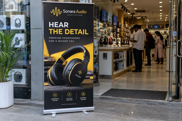Shop rollup standee — Rollup Standee Banner Printing brand and print concept