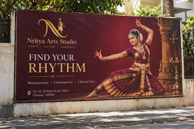 Dance class solvent banner — Solvent Banner Printing brand and print concept
