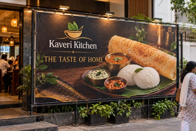 Star flex restaurant banner — Star Flex Printing brand and print concept