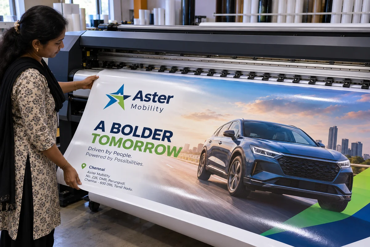 Star flex printing production — Star Flex Printing brand and print concept
