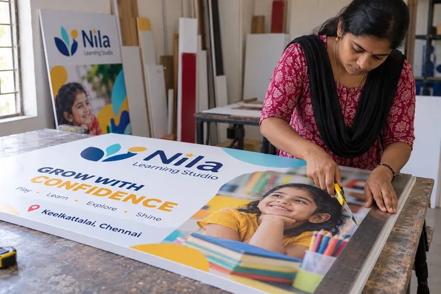 Keelkattalai foam board finishing — Sunboard Printing in Keelkattalai brand and print concept
