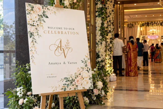 Wedding welcome board — Welcome Board Printing brand and print concept
